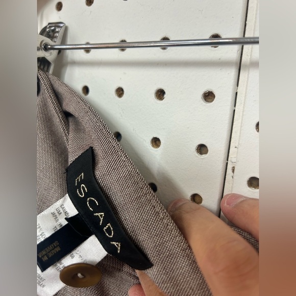 Escada Brown Straight Leg Pants - Picture 4 of 7
